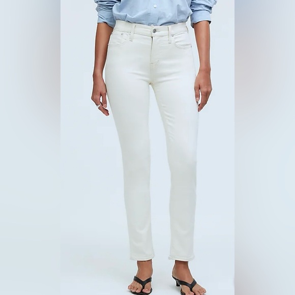 Madewell NWT Women’s The Perfect Vintage Off White Mid Rise Jeans‎ Size 29 - Picture 1 of 12